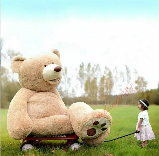 New 100-340cm Great Gift Giant Big Teddy Bear Plush Soft Toys Doll (Only Cover)