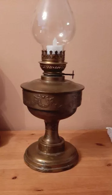 alte antike Petroleumlampe +  GH. 56cm + sehr gut erhalten 2