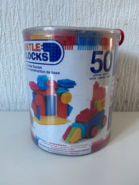 Bristle Blocks 68073 Basic Builder Bucket - 50 Piece - VGC