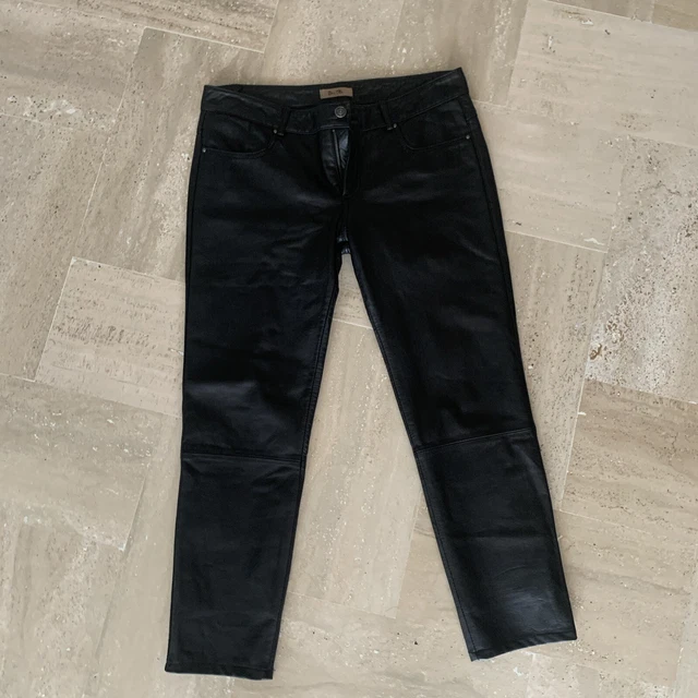 Pantalon En Cuir La Redoute Creation - Taille 40, Noir, Coupe Bootcut - Occasion Très Bon état