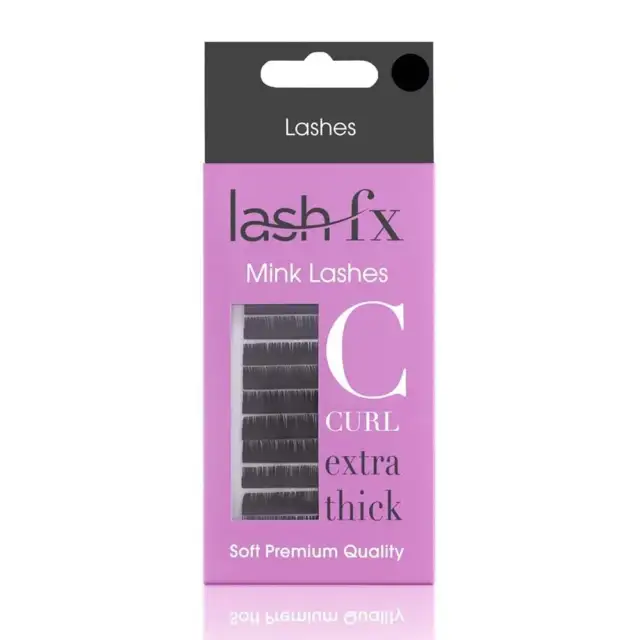 Lash FX Mink C Curl 0.20 Extra Thick Individual Lashes 13mm