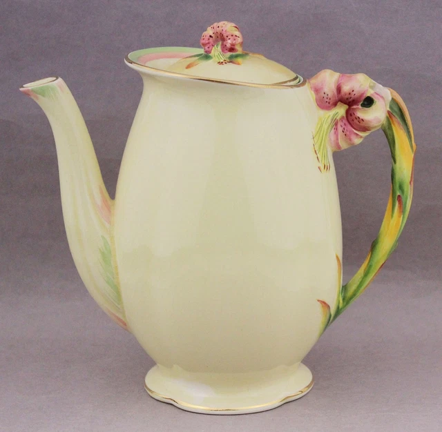 Royal Winton Coffee Pot Tiger Lily Vintage English China Pattern 5773 High Tea