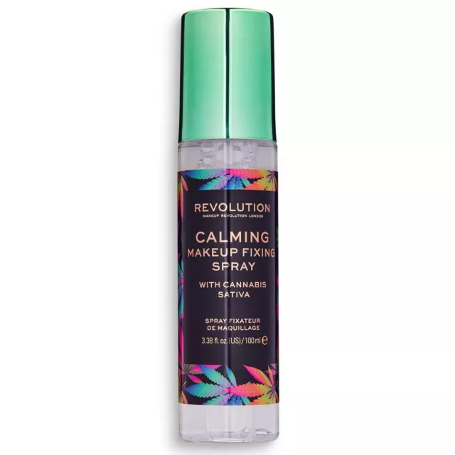 Makeup Revolution - Spray Fixateur de Maquillage Calming à l'Huile de Chanvre -