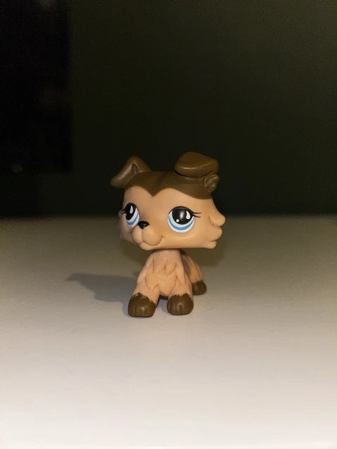 LITTLEST PET SHOP Puppy LPS 893 Brown Blue Eyes Collie Dog 2007