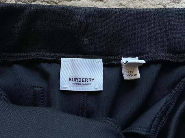 NEW‼️BURBERRY⚡Boy's two tone logo sweatpant joggers size 12Y children kids youth 3