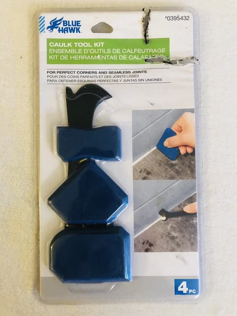 Blue Hawk 4pc Caulk Tool Kit