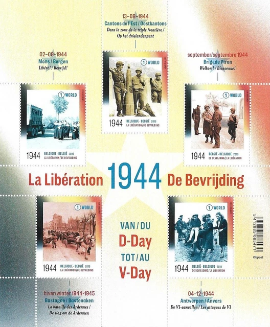 Belgien Mi.Nr. Block 245** (2019) postfrisch/75. Jahrestag d. Befreiung Belgiens