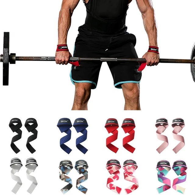1Pair Weight Lifting Straps Belt Gym Wrist Support Weight Training Lifting R19C
