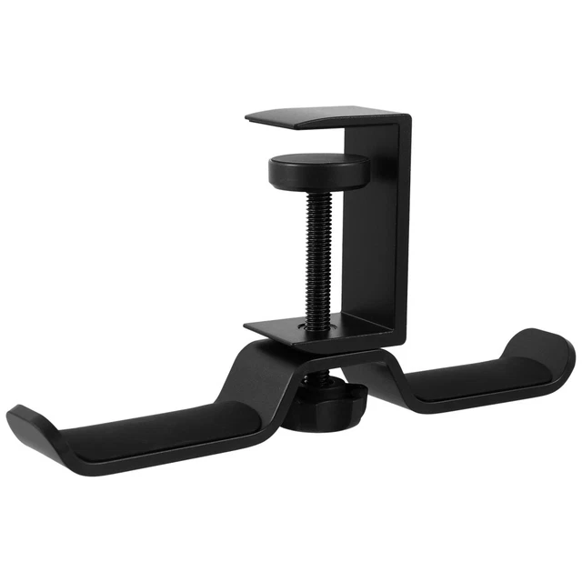 Supporto Per Cuffie Da Scrivania Regolabile In Metallo - Gancio Con Rivestimento Silicone, Installazione Facile Senza Danneggiare Il Piano
