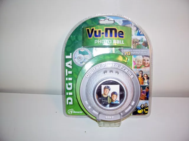 Digital Photo Frame - Vu-Me Golf Ball - Holds 70 Photos