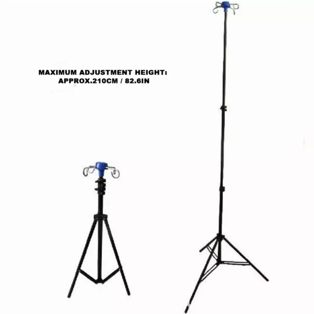 Iv Pole Drip Bag Stand Intravenous Foldable Pole Stand For Clinic Home Care New