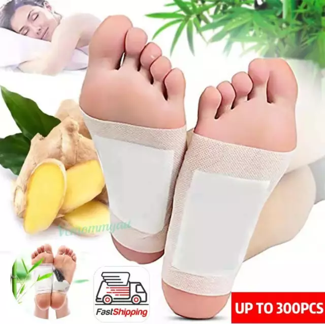Detox Foot Patches Pads Natural plant Ginger Extra Toxin Removal Sticky Adhesive
