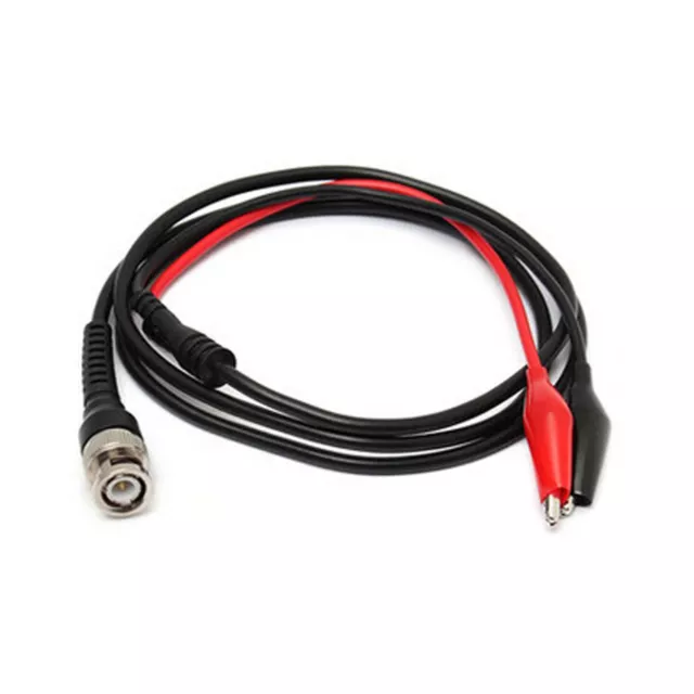 Hei?er BNC Male Plug Q9 To Dual Alligator Clip Oscilloscope Test Probe Cable AU