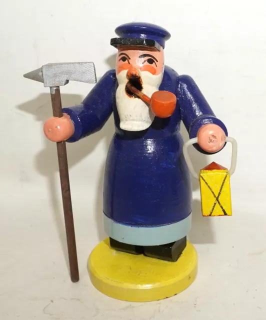 Räuchermann Räuchermännchen Wärter Wächter 12cm SEHR ALT /P16107 2