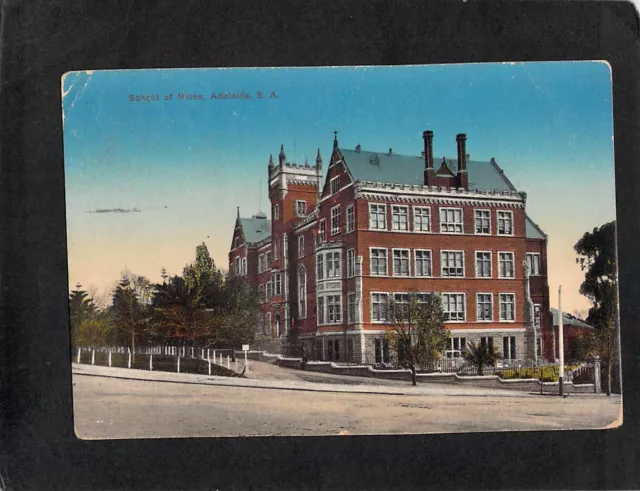 B6127 Australia SA Adelaide School of Mines vintage PU1911 postcard