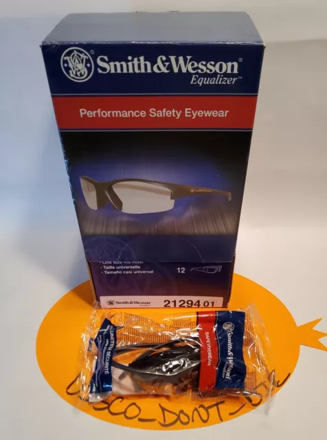 Smith & Wesson Equalizer Safety Glasses with Gun Metal Frame and Clear Lens
