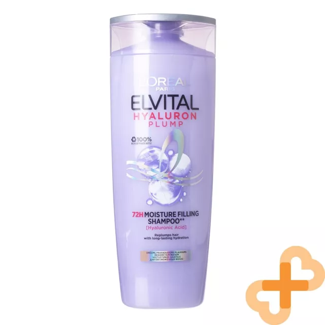 L'Oreal Elvive HYALURON PLUMP Shampooing 400 ML Hydratation Remplissage