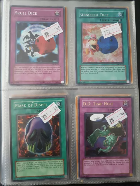 Selection of Yugioh cards (various conditions, check description)