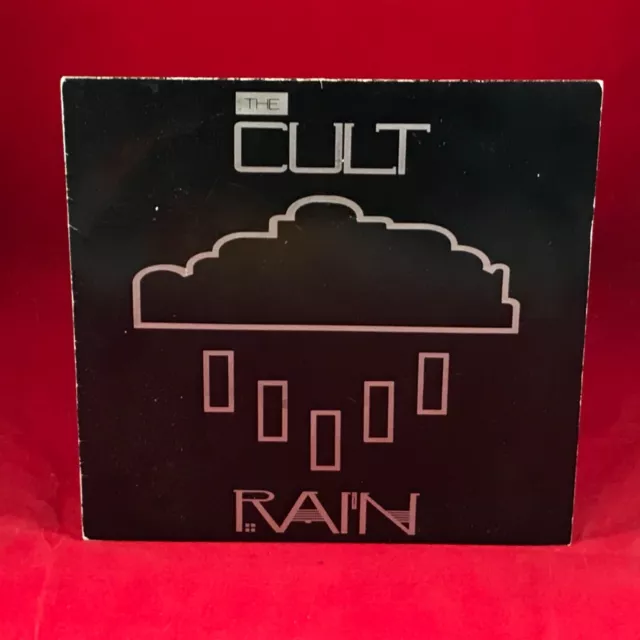 THE CULT Rain 1985 UK 7" vinyl single Little Face Beggars Banquet original 45 #