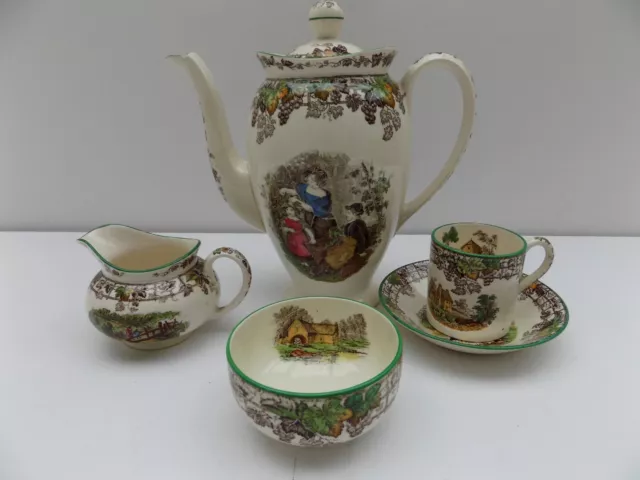 Copeland Spode's Byron Coffee Service 1930'S 3