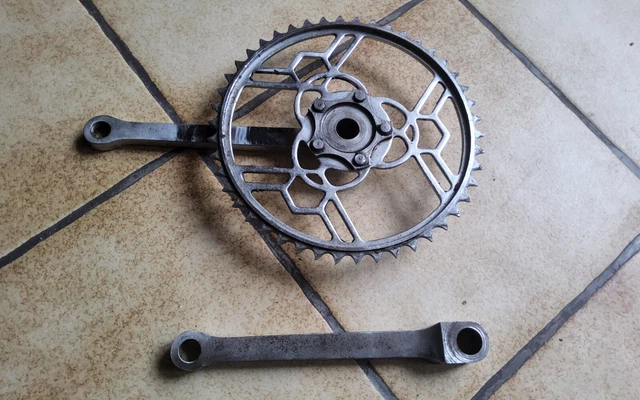 Pédalier Vélo Ancien Nervar – Vélo Course Cyclotourisme – Fabrication Française