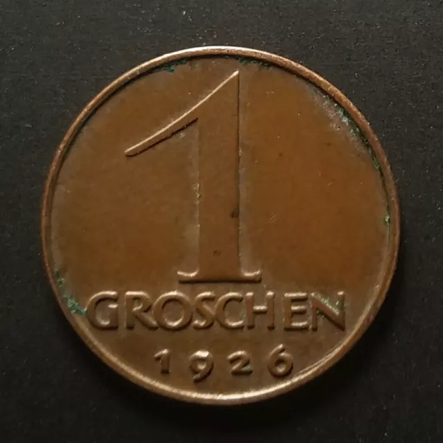 1926 Austria 1 Groschen KM # 2836 World Coin