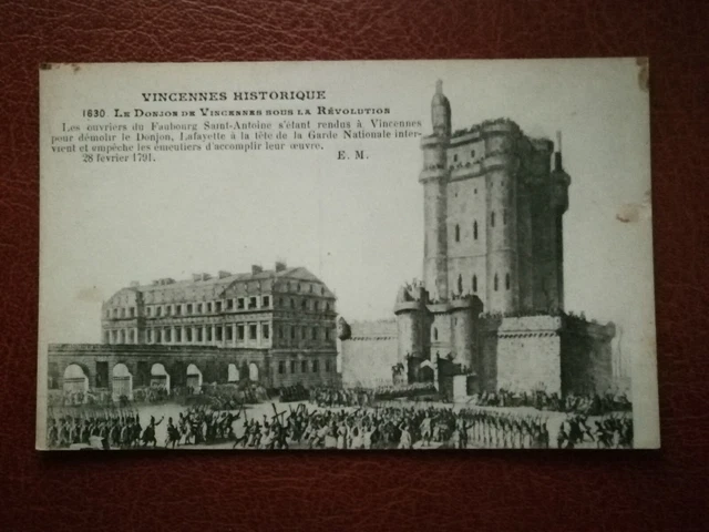 CPA - 94 - HISTORICAL VINCENNES - The Donjon de Vincennes under the Revolution