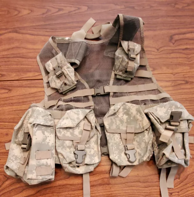 US Army Tactical Tailor ACU Load Bearing TAC Vest Assault Panel Camouflage