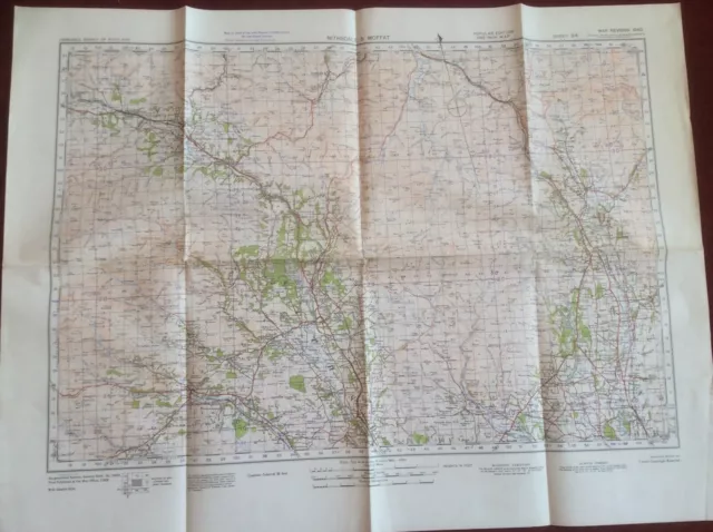 WW2 1940 BRITISH Battle of Britain Map Nithsdale & Moffat ,Scotland ...
