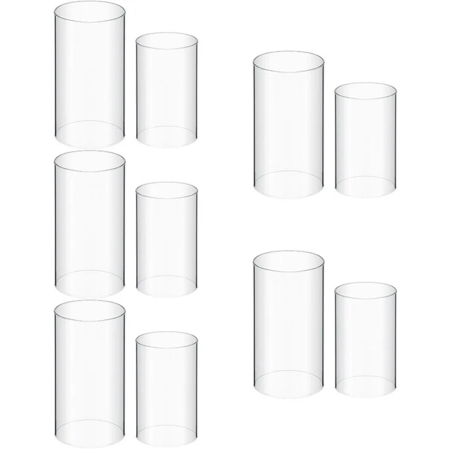 10 Pcs Candle Cover Transparent Clear Cover For Candle for Home Room
