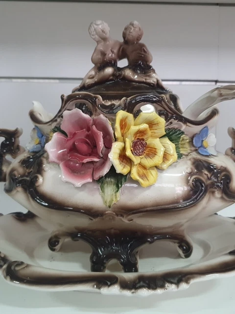 Zuppiera Con Piatto Capodimonte 50 Cm