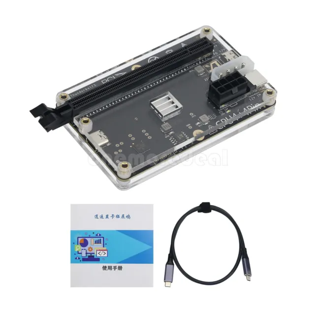 External Graphics Card External GPU Dock+60cm USB4 Data Cable for Thunderbolt 4