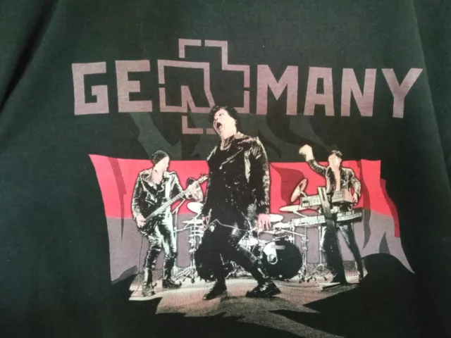 RAMMSTEIN - Band-Shirt GERMANY Größe XL  Vintage T-Shirt Merch Rarität! Schwarz 2