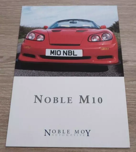 🚘 Brochure Automobile NOBLE M10 Catalogue Prospectus Document Prospekt Sales