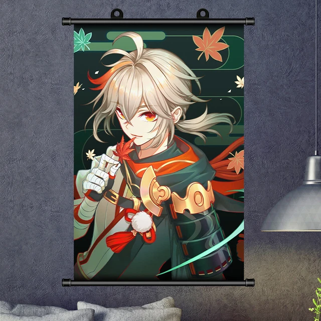 ART POSTER GENSHIN Impact Kaedehara Kazuha HD Print Decor Scroll Wall