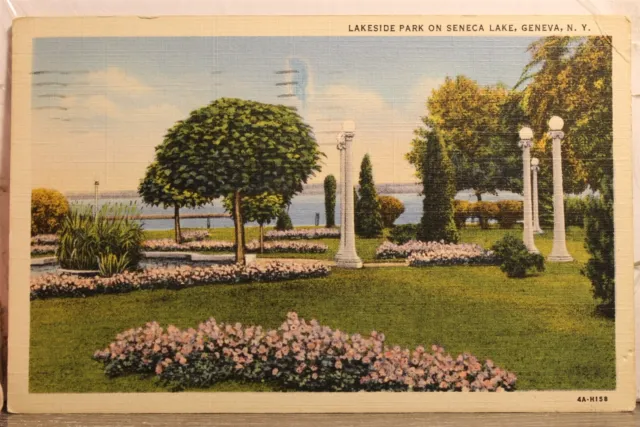 New York NY Geneva Seneca Lake Lakeside Park Postcard Old Vintage Card View Post