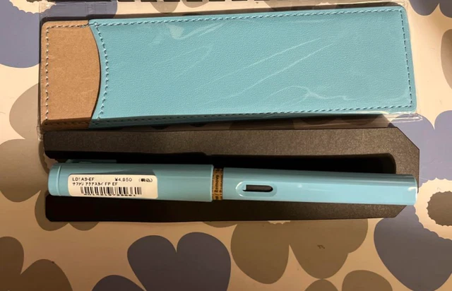 LAMY limited color Aqua Sky fountain pen
