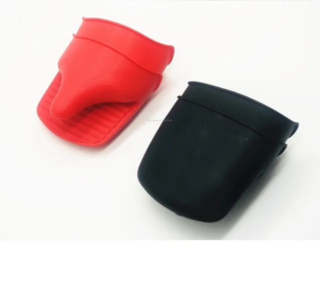 Silicone Oven Gloves Mitts For Airfryer Kitchen Heat Resistant Finger Grips