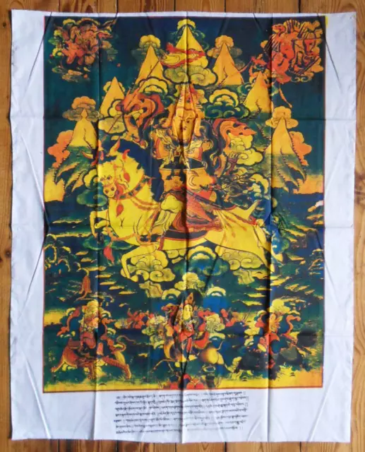 Altardecke Dikpala Vaisravana / Jambhala Tibet ca. 113 x 90 cm Buddhismus Dharma