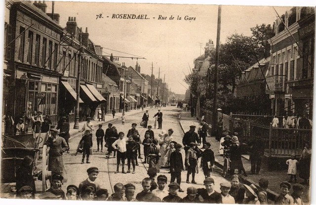 CPA ROSENAEL - Rue de la gare (193356)