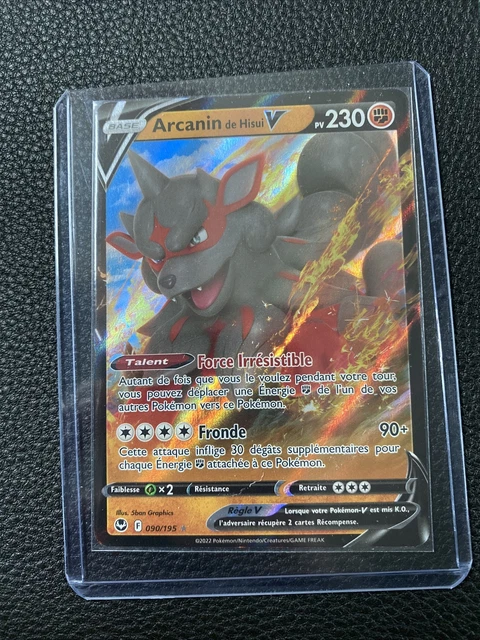 Carte Pokémon - Arcanin de Hisui V 090/195 - Tempête Argentée - Neuf FR