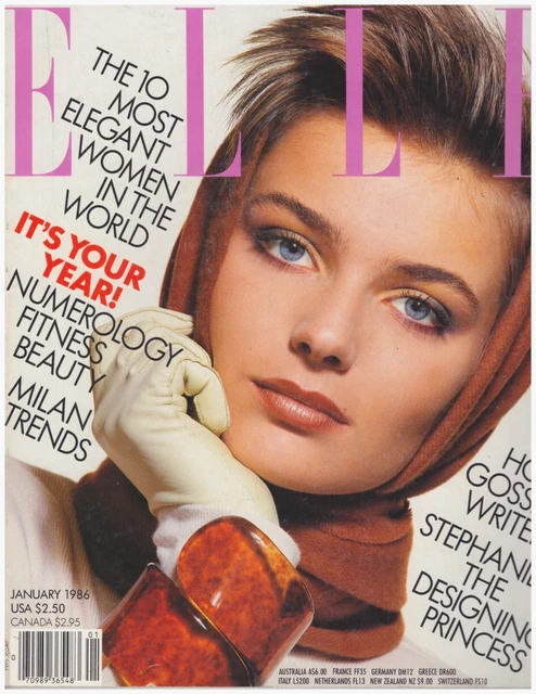 1986 Elle Vintage Fashion Magazine Paulina Porizkova Yasmin Lebon