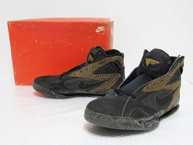 DEADSTOCK VINTAGE 1992 Nike Air Solo Flight Black Pacific Blue