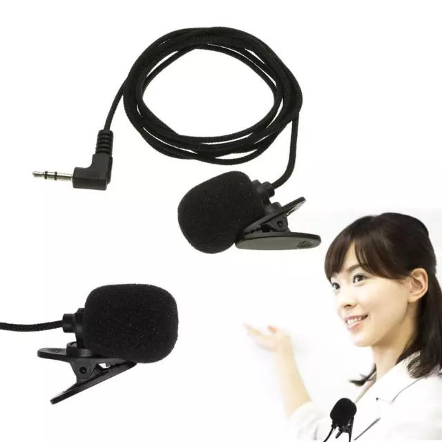 Mini Clip-on Lapel Microphone Portable Hands-free for Audio Video Recording 3