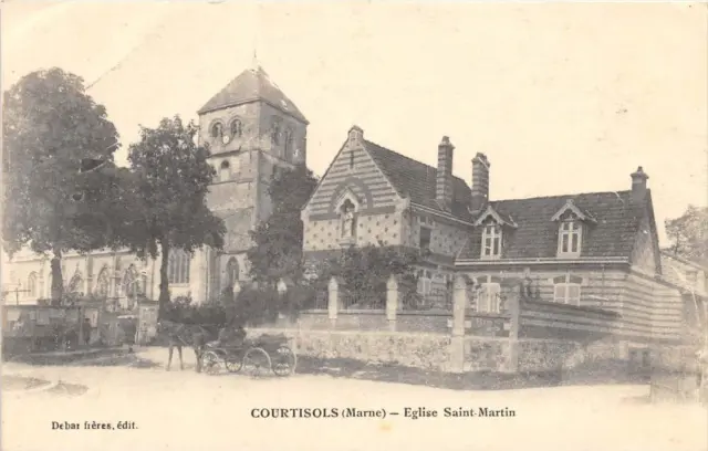 Cpa 51 Courtisols Eglise St Martin