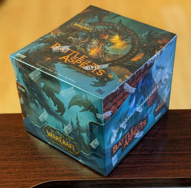 World of Warcraft Battle of the Aspects Treasure Pack BOOSTER BOX Sealed English