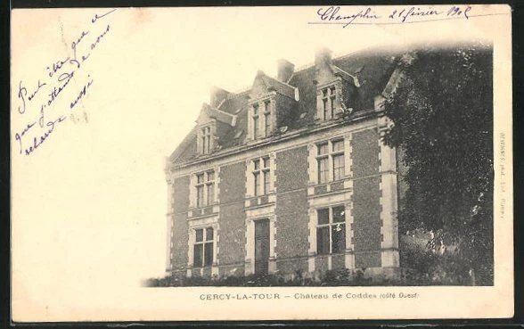 CPA Cercy-la-Tour, Chateau de Coddes 1905