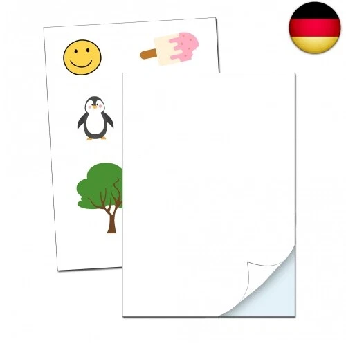 AIEX Selbstklebendes Vinylpapier – 25 Blätter A4, Matt, Wasserdicht, Für Laser & Tintenstrahldrucker
