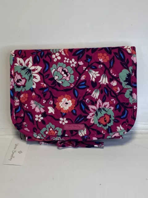 Vera Bradley BLOOM BERRY Quilted Floral Medium Hanging Travel Organizer NEW NWT