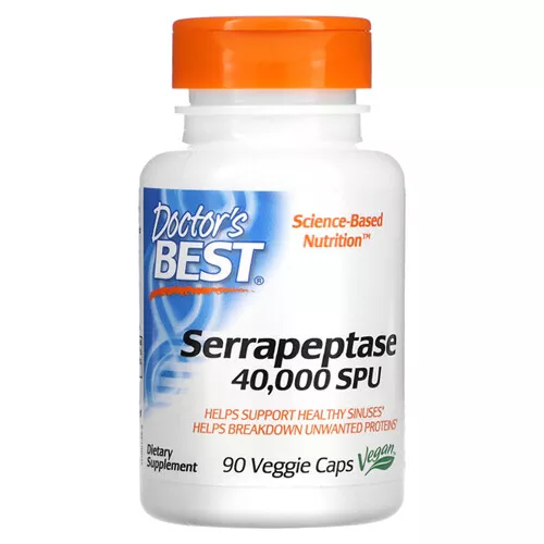 Meilleur Serrapeptase 90 Gélules Végétariennes Par Doctors Best